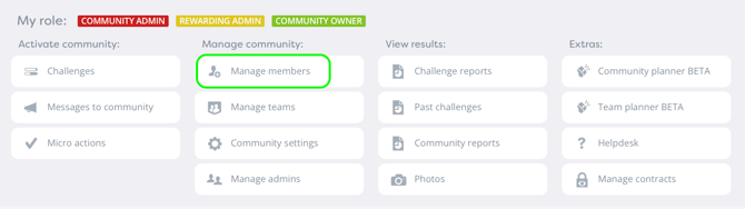 Adin panel manage members EN