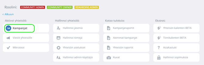 Admin työkalut 
