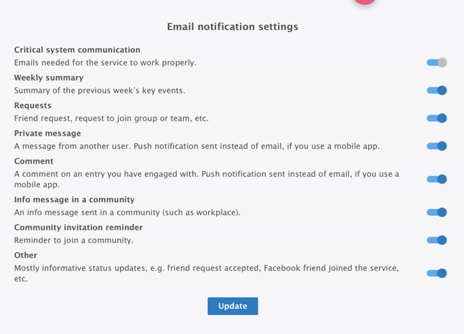 Email settings 2